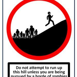Gardner Street Zombies Sign (A4 PVC)