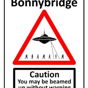 Welcome To Bonnybridge Sign Print (Mounted Size 10 Inch By 12 Inch)