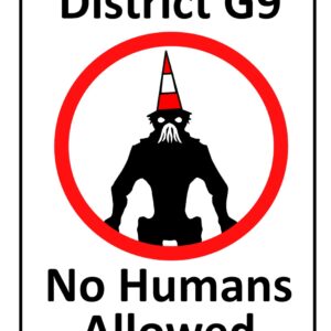District G9 Sign Print (Mounted Size 10 Inch By 12 Inch)