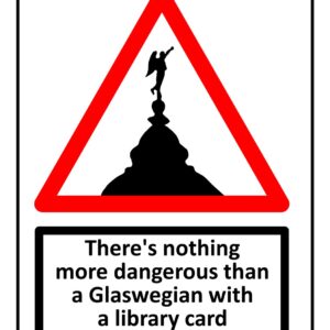 Govanhill Public Library Sign Print (Mounted Size 10 Inch By 12 Inch)