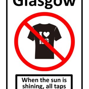 Taps Aff Sign Greetings Card