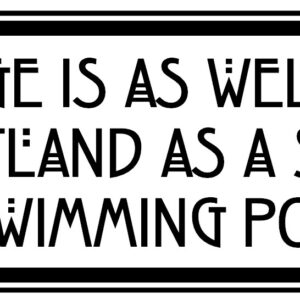 Farage Swimming Pool Slogan Sticker (20cm by 7.2cm)