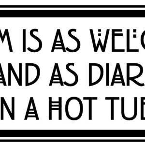 Reform Hot Tub Slogan Sticker (20cm by 7.2cm)