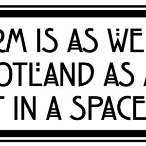 Reform Spacesuit Slogan Sticker (20cm by 7.2cm)