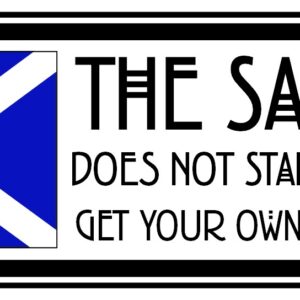The Saltire Does Not Stand For Hate Sticker (20cm by 7.2cm)