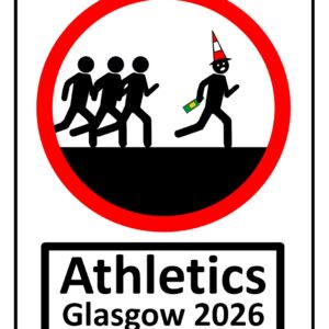 Glasgow 2026 Athletics Print (Mounted Size 10 Inch By 12 Inch)