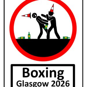 Glasgow 2026 Boxing Print (Mounted Size 10 Inch By 12 Inch)