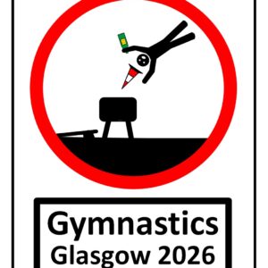 Glasgow 2026 Gymnastics Print (Mounted Size 10 Inch By 12 Inch)