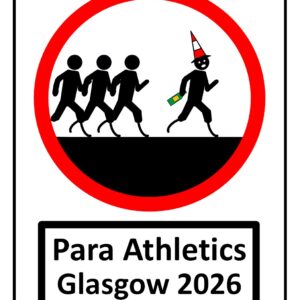 Glasgow 2026 Para Athletics Print (Mounted Size 10 Inch By 12 Inch)